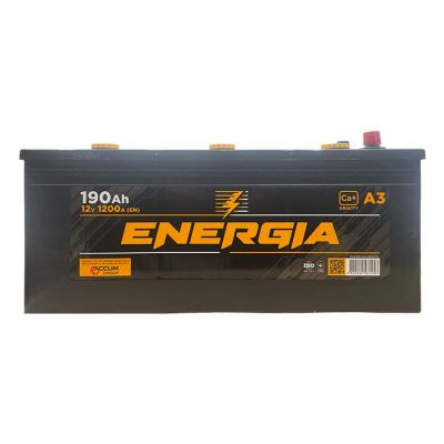 Автомобильный аккумулятор ENERGIA 6СТ-190Ah Аз 1200A (EN)