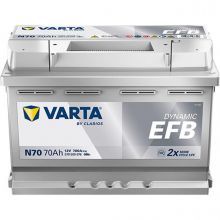 Автомобильный аккумулятор VARTA Blue Dynamic EFB N70 6СТ-70Ah АзЕ 760A (EN) 570500076