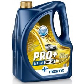 Автомобильное моторное масло Neste (Pro+ W LL-III) 5W30 4л СТ-00052467