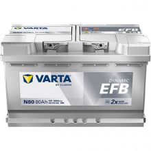 Автомобільний акумулятор VARTA Blue Dynamic EFB N80 6СТ-80Ah АзЕ 800A (EN) 580500080