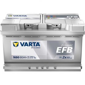 Автомобільний акумулятор VARTA Blue Dynamic EFB N80 6СТ-80Ah АзЕ 800A (EN) 580500080