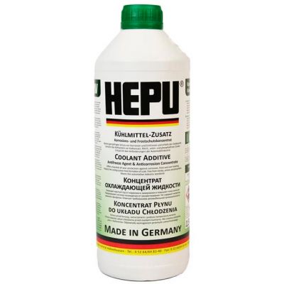 Антифриз HEPU G11 концентрат -80°C зеленый 1,5л