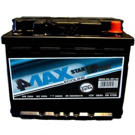 Автомобильный аккумулятор 4MAX 6СТ-50Ah АзЕ 470A (EN)