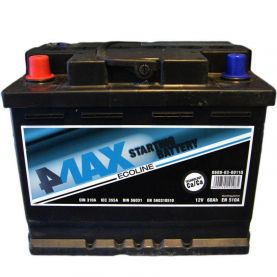 Автомобильный аккумулятор 4MAX 6СТ-60Ah Аз 510A (EN)