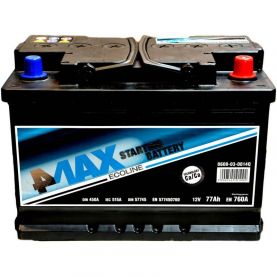 Автомобильный аккумулятор 4MAX 6СТ-77Ah АзЕ 760A (EN)