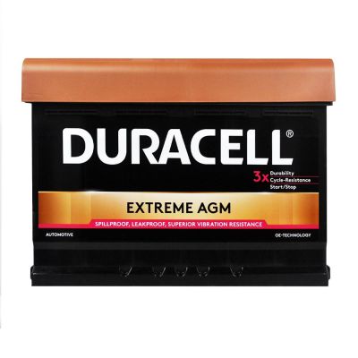 Автомобильный аккумулятор DURACELL Extreme AGM 6СТ-70Ah АзЕ 720A 16570010801