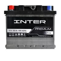 Автомобильный аккумулятор INTER Premium 6СТ-50Ah Аз 480A 4820219073673