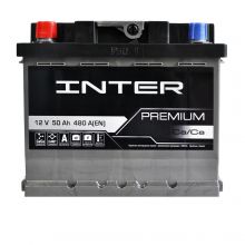 Автомобильный аккумулятор INTER Premium 6СТ-50Ah Аз 480A 4820219073673