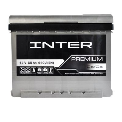 Автомобільний акумулятор INTER Premium 6СТ-65Ah Аз 640A 4820219073710