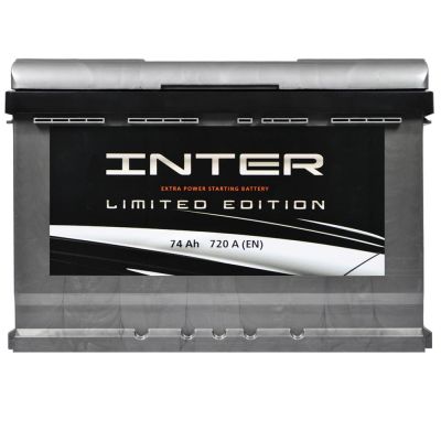 Автомобильный аккумулятор INTER limited edition 6СТ-74Ah АзЕ 720A inter1