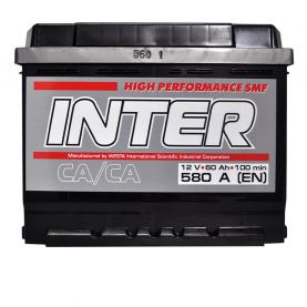 Автомобильный аккумулятор INTER high performance 6СТ-60Ah Аз 580A inter13
