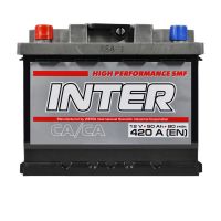 Автомобильный аккумулятор INTER high performance 6СТ-50Ah Аз 420A inter21
