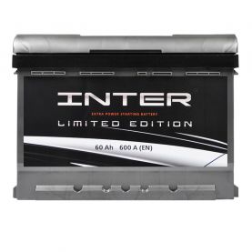Автомобильный аккумулятор INTER limited edition 6СТ-60Ah Аз 600A inter5