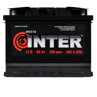 Автомобильный аккумулятор INTER 6СТ-60Ah Аз 480A inter8