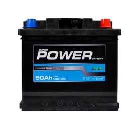Автомобильный аккумулятор POWER MF Black 6СТ-50Аh 420A 53621311