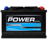 Автомобильный аккумулятор POWER MF Black 6СТ-77Ah АзЕ 700A 5502252