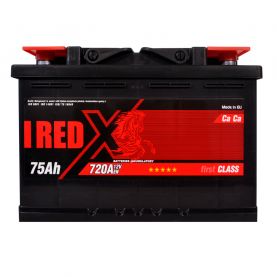 Автомобильный аккумулятор RED X 6СТ-75Ah АзЕ 720A 575 80rx