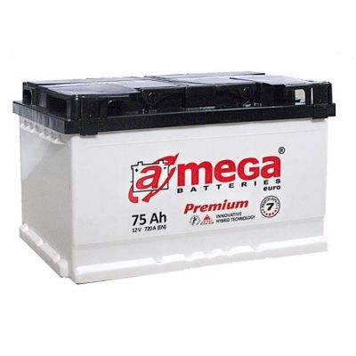 Автомобільний акумулятор A-Mega Premium 6СТ-75Ah АзЕ 720A (EN)