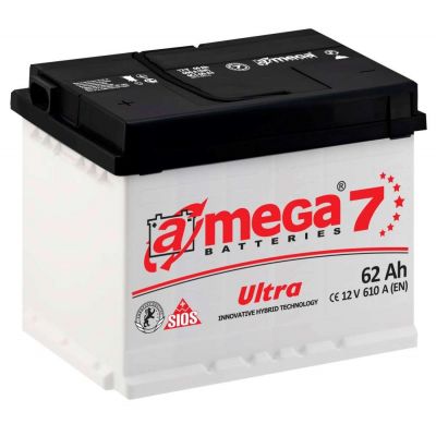 Автомобільний акумулятор A-Mega Ultra 6СТ-62Ah АзЕ 610A (EN)