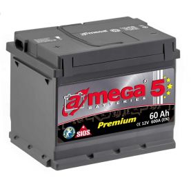 Автомобильный аккумулятор A-Mega Premium 6СТ-60Ah Аз 600A (EN)