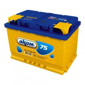 Автомобильный аккумулятор Akom 6СТ-75Ah Аз 700A (EN) 5755002