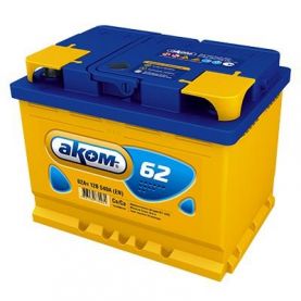 Автомобильный аккумулятор Akom 6СТ-62Ah Аз 540A (EN) 5625002