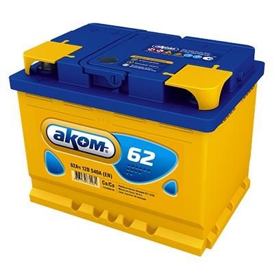 Автомобільний акумулятор Akom 6СТ-62Ah Аз 540A (EN) 5625002