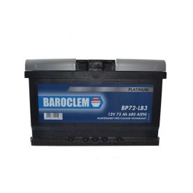 Автомобильный аккумулятор Baroclem Platinum 6СТ-72Ah АзЕ 680A (EN) 572409068BA