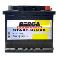 Автомобільний акумулятор BERGA Start Block 6СТ-45Ah АзЕ 400A (EN) 545412040