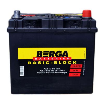 Автомобільний акумулятор BERGA Basic Block 6СТ-60Ah АзЕ ASIA 510A (EN)