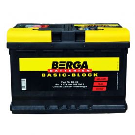 Автомобільний акумулятор BERGA Basic Block 6СТ-74Ah АзЕ 680A (EN) 574104068