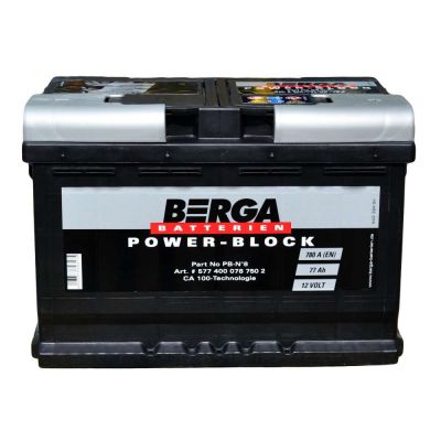 Автомобильный аккумулятор BERGA Power Block 6СТ-77Ah АзЕ 780A (EN)