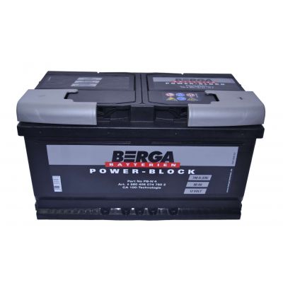 Автомобильный аккумулятор BERGA Power Block 6СТ-80Ah АзЕ 740A (EN) 580406074