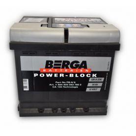 Автомобільний акумулятор BERGA Power Block 6СТ-54Ah АзЕ 530A (EN) 554400053