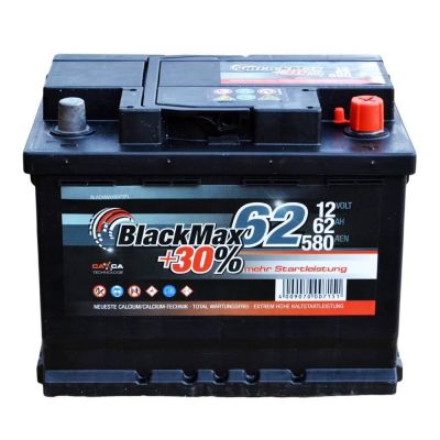 Автомобильный аккумулятор BlackMax 6СТ-62Ah АзЕ 580A (EN) B5005