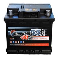 Автомобільний акумулятор BlackMax 6СТ-55Ah АзЕ 550A (EN) B5002
