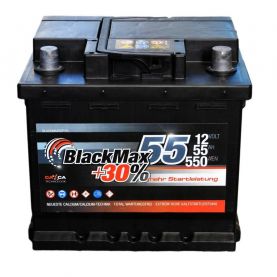 Автомобільний акумулятор BlackMax 6СТ-55Ah АзЕ 550A (EN) B5002