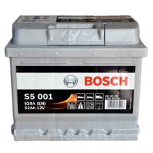 Автомобильный аккумулятор BOSCH S5001 6СТ-52Ah АзЕ 520A (EN) 0092S50010