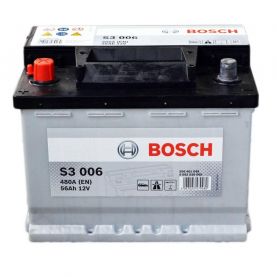 Автомобільний акумулятор BOSCH S3006 6СТ-56Ah Аз (480A (EN) 0092S30060