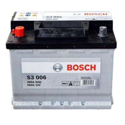 Автомобільний акумулятор BOSCH S3006 6СТ-56Ah Аз (480A (EN) 0092S30060
