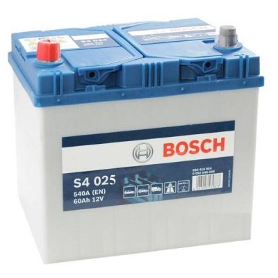 Автомобильный аккумулятор BOSCH S4025 6СТ-60Ah Аз ASIA 540A (EN) 0092S40250