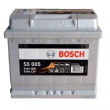Автомобильный аккумулятор BOSCH S5005 6СТ-63Ah АзЕ 610A (EN) 0092S50050