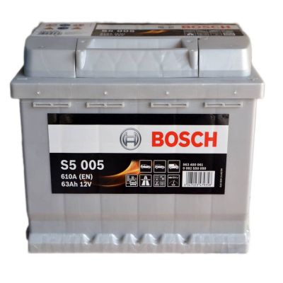 Автомобільний акумулятор BOSCH S5005 6СТ-63Ah АзЕ 610A (EN) 0092S50050