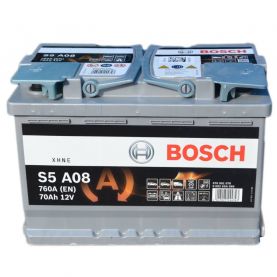 Автомобільний акумулятор BOSCH AGM Start-Stop S5A08 6СТ-70Ah АзЕ 760A (EN) 0092S5A080 Автомобільний акумулятор BOSCH AGM Start-Stop S5A08 6СТ-70Ah АзЕ 760A (EN) 0092S5A080