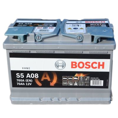Автомобильный аккумулятор BOSCH AGM Start-Stop S5A08 6СТ-70Ah АзЕ 760A (EN) 0092S5A080