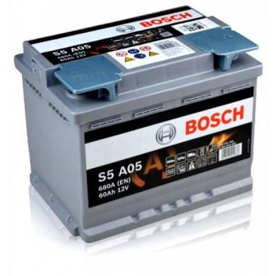 Автомобільний акумулятор BOSCH AGM Start-Stop S6005 6СТ-60Ah АзЕ 680A (EN) 0092S60050