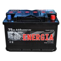 Автомобильный аккумулятор ENERGIA 6СТ-75Ah АзЕ 640A (EN)