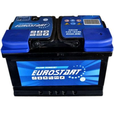 Автомобільний акумулятор EUROSTART 6СТ-85Ah АзЕ 850A (EN)