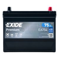 Автомобильный аккумулятор EXIDE Premium 6СТ-75Ah АзЕ ASIA 630A (EN) EA754