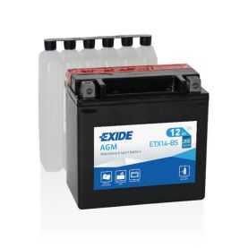 Мото аккумулятор EXIDE AGM 6СТ-12Ah Аз 12В 200А (EN) ETX14-BS